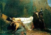 William de Leftwich Dodge The Death of Minnehaha Sweden oil painting artist